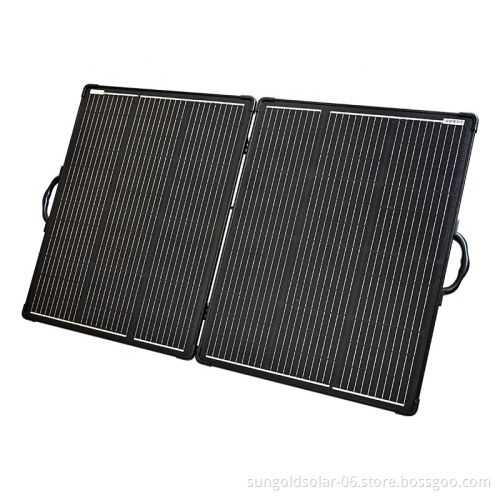 Sungold Superlight Foldable Solar Suitcase - 130W/180W/270W Magnet Handle for Outdoor Use